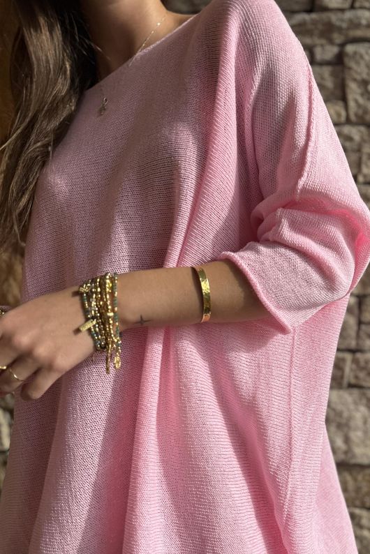 Conrad Slouch Cotton Knit Sugar